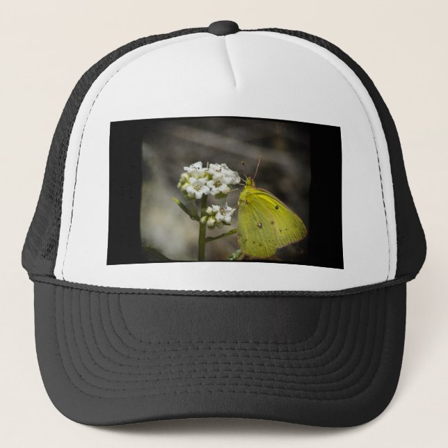Yellow Butterfly Trucker Hat (Front)