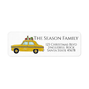 Yellow Cab Taxi Christmas Gifts Holiday Mail