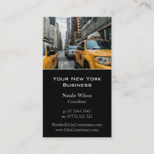 Yellow Cab / Taxi, New York Photo - Business Card