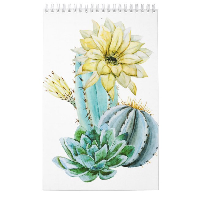Yellow Cactus Flower Calendar (Cover)