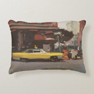 Yellow Cadillac 2012 Decorative Cushion