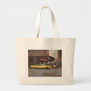 Yellow Cadillac 2012 Large Tote Bag