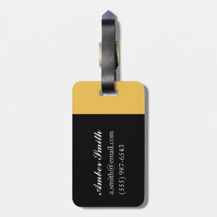 Yellow Cadillac 2012 Luggage Tag