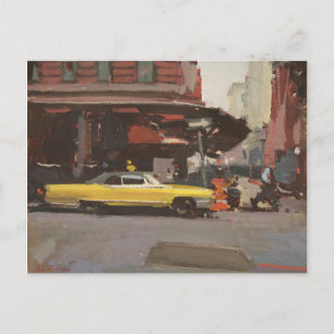 Yellow Cadillac 2012 Postcard