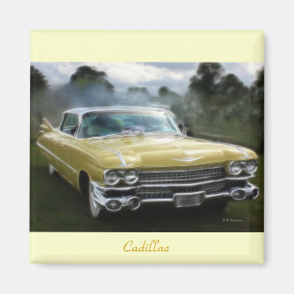 Yellow Cadillac Magnet