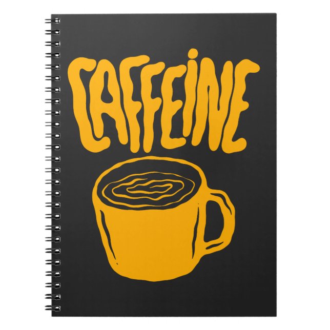 Yellow Caffeine Notebook (Front)