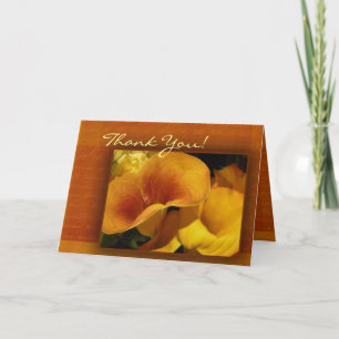 Yellow calla lily thank you card!