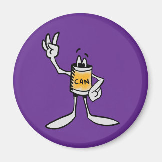 Yellow Can Creature Kitchen Fridge Magnet