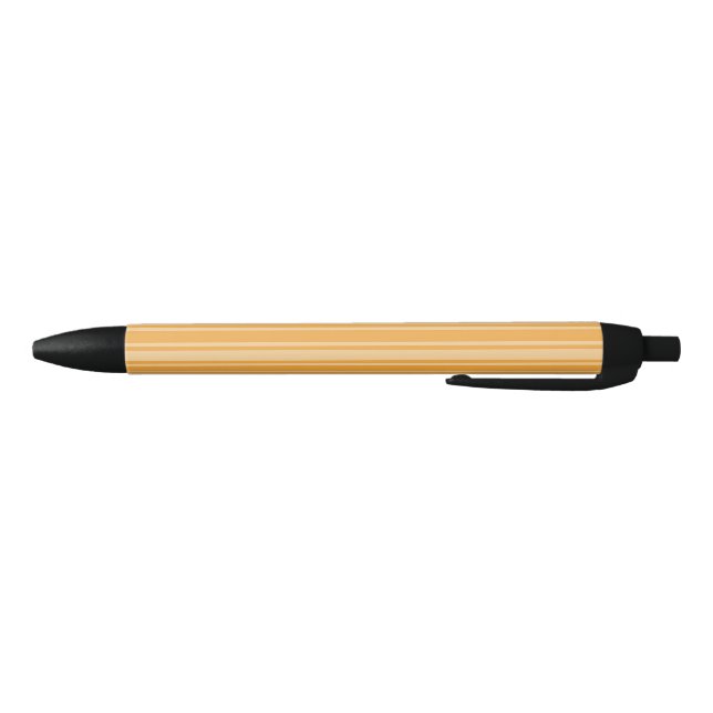 Yellow candy stripes black ink pen (Bottom)