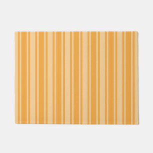 Yellow candy stripes doormat