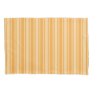 Yellow candy stripes pillowcase
