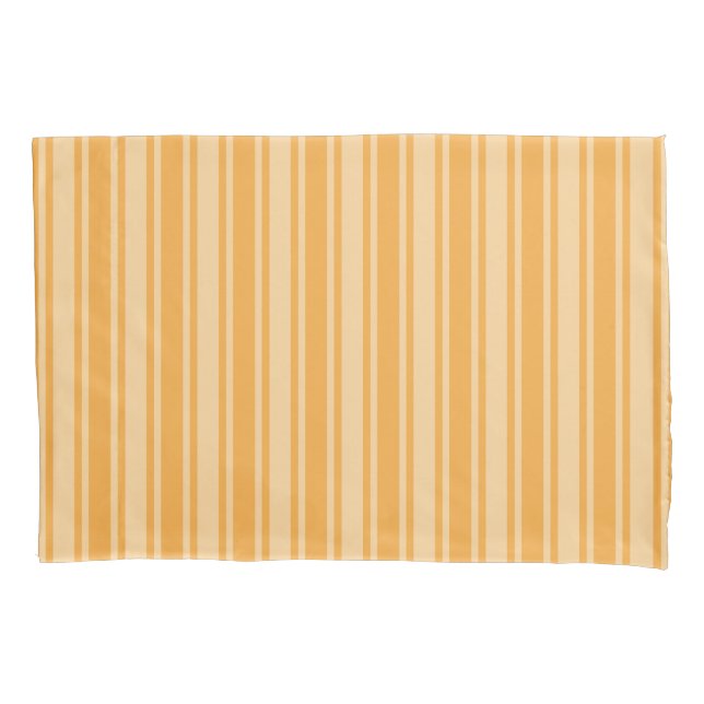 Yellow candy stripes pillowcase (Front)