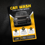 Yellow Car Wash Auto Detailing Mobile Car Wash Flyer<br><div class="desc">Effectively market your car wash packages with this versatile flyer template. Featuring dedicated sections for three service levels,  pricing,  and contact details,  it's ideal for showcasing your offerings and boosting business.</div>