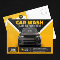 Yellow Car Wash Auto Detailing Mobile Car Wash