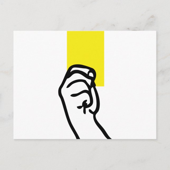 Yellow card soccer (Front)