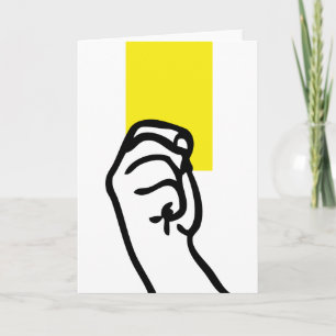 Yellow card soccer