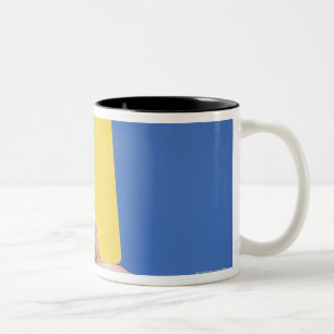 Yellow Card Two-Tone Coffee Mug