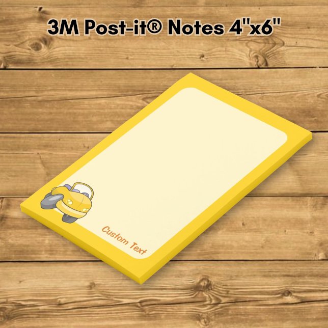 Yellow Cartoon Car Post-it Notes (Creator Uploaded)