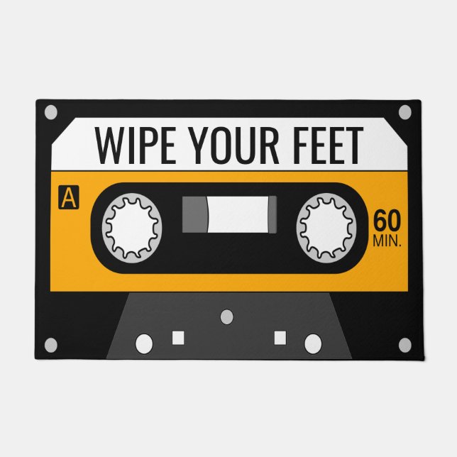 Yellow Cassette Doormat (Front)