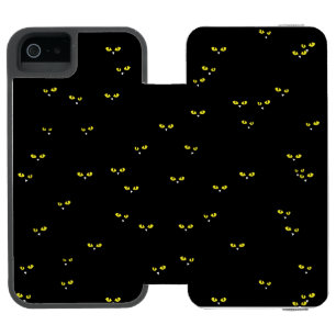 Yellow Cat Eyes in the Dark Incipio Watson™ iPhone 5 Wallet Case