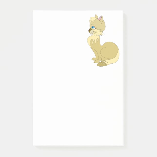 Yellow Cat Post-it® Notes (Front)
