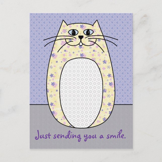 'Yellow Cat' Postcard (Front)