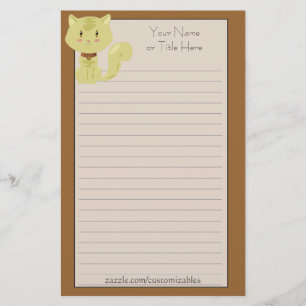 Yellow Cat Stationery