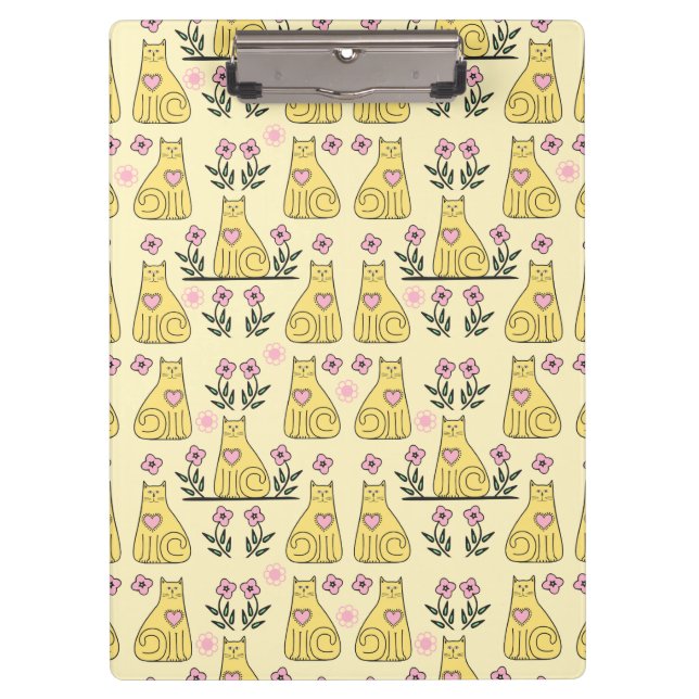Yellow Cats Clipboard (Front)