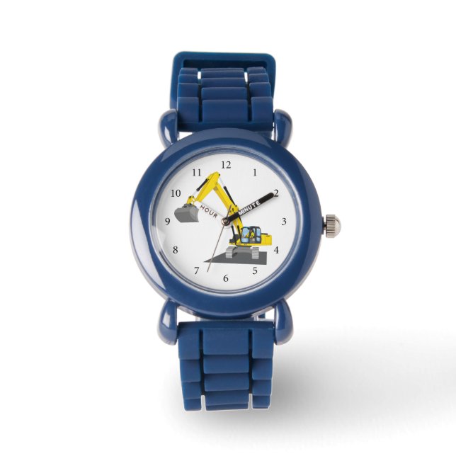 yellow chain excavator watch (Front)
