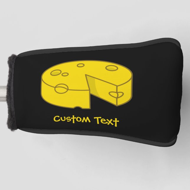 Yellow Cheese Golf Head Cover (Front)