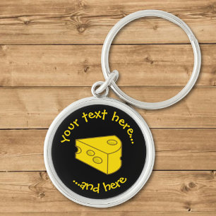 Yellow Cheese Keychain