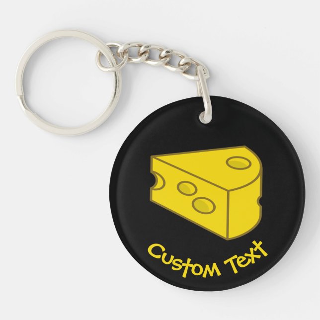 Yellow Cheese Keychain (Front)