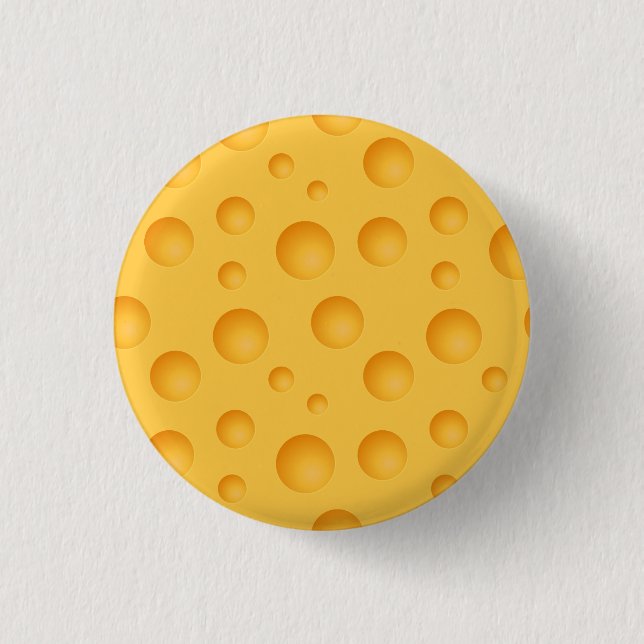 Yellow Cheese Pattern 3 Cm Round Badge (Front)