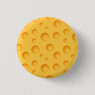 Yellow Cheese Pattern 3 Cm Round Badge