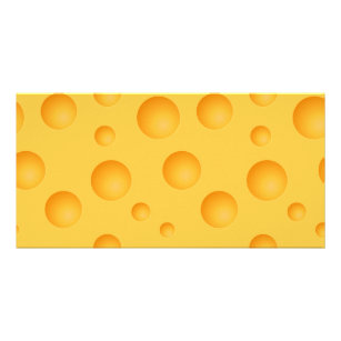 Yellow Cheese Pattern Card