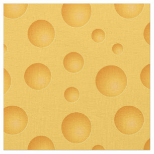 Yellow Cheese Pattern Fabric