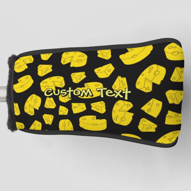 Yellow Cheese Pattern Golf Head Cover (Front)