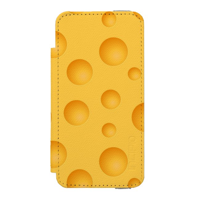 Yellow Cheese Pattern Incipio iPhone Wallet Case (Folio Front)