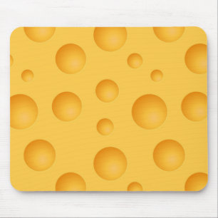 Yellow Cheese Pattern Mouse Mat
