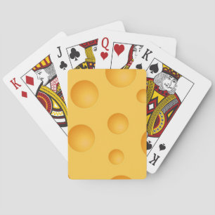 Yellow Cheese Pattern Playing Cards