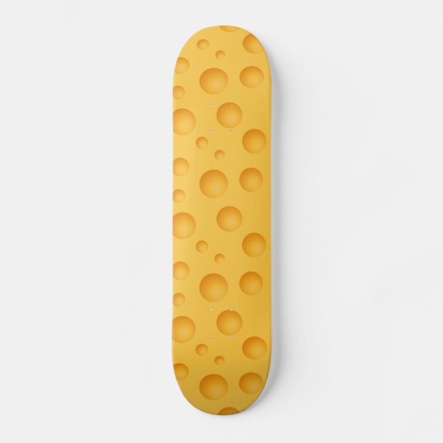 Yellow Cheese Pattern Skateboard (Front)