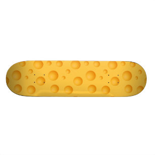 Yellow Cheese Pattern Skateboard