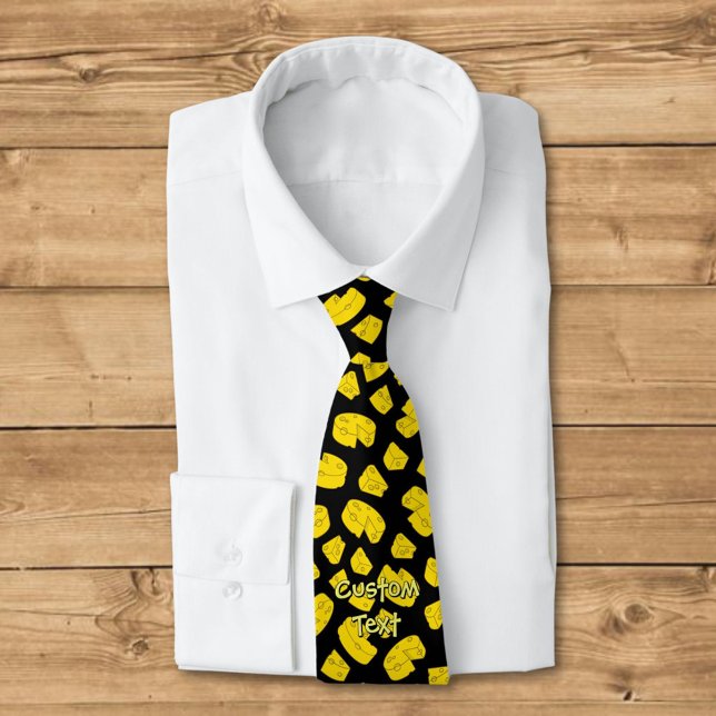 Yellow Cheese Pattern Tie (Creator Uploaded)