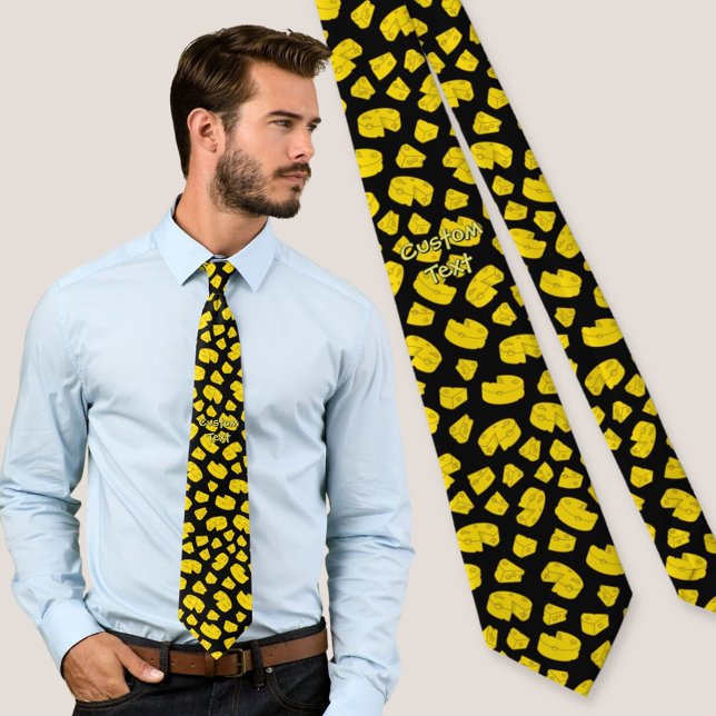 Yellow Cheese Pattern Tie (Creator Uploaded)