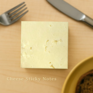 Yellow Cheese Slice Novelty Post-it Notes
