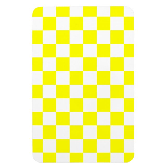 Yellow Chequered Magnet (Vertical)