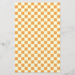 yellow chequered stationery