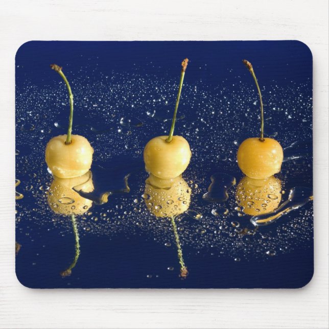 yellow cherries_4 mouse mat (Front)