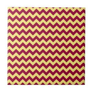 Yellow Chevron Design Tile