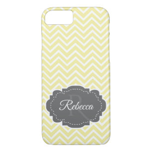 Yellow Chevron Personalised Case-Mate iPhone Case